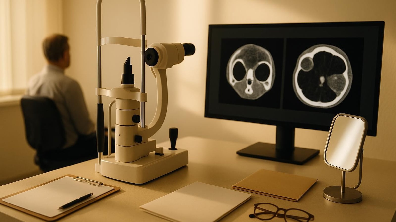 Orbital Tumors and Oculoplastic Evaluation: Symptoms and Next Steps editorial illustration for Florida Oculoplastics