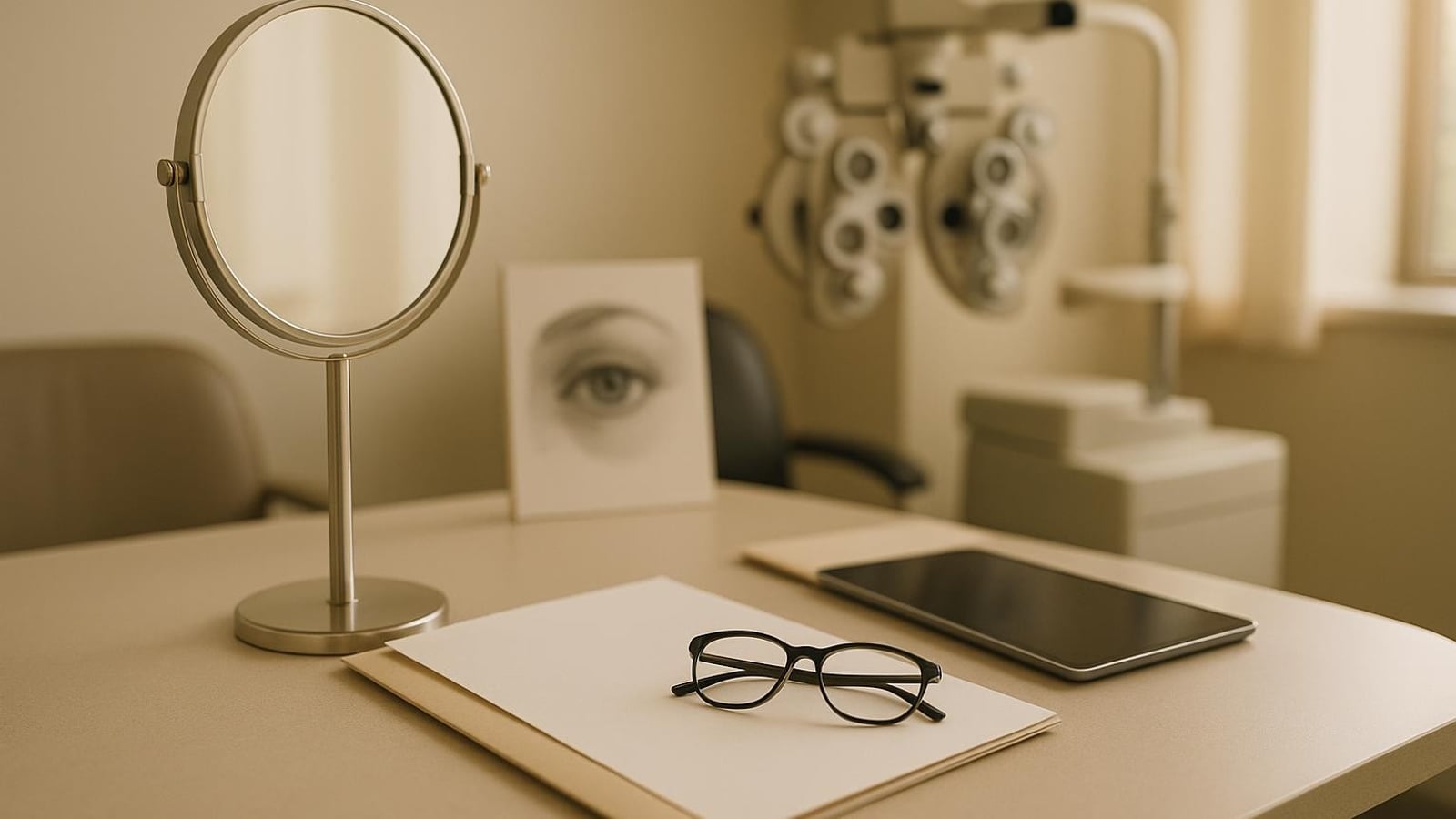 Upper Eyelid Surgery in Largo, FL: A Patient-Friendly Guide editorial illustration for Florida Oculoplastics